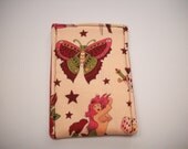 Smart Phone Cozy Sleeve Case for Ipod or Iphone For the Love of Tatoo Art Choose Pink or Tan
