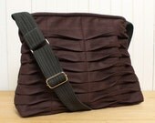 Handbag Purse in Eggplant Plum Purple with Zipper Closure