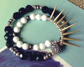 Spiked double bracelet