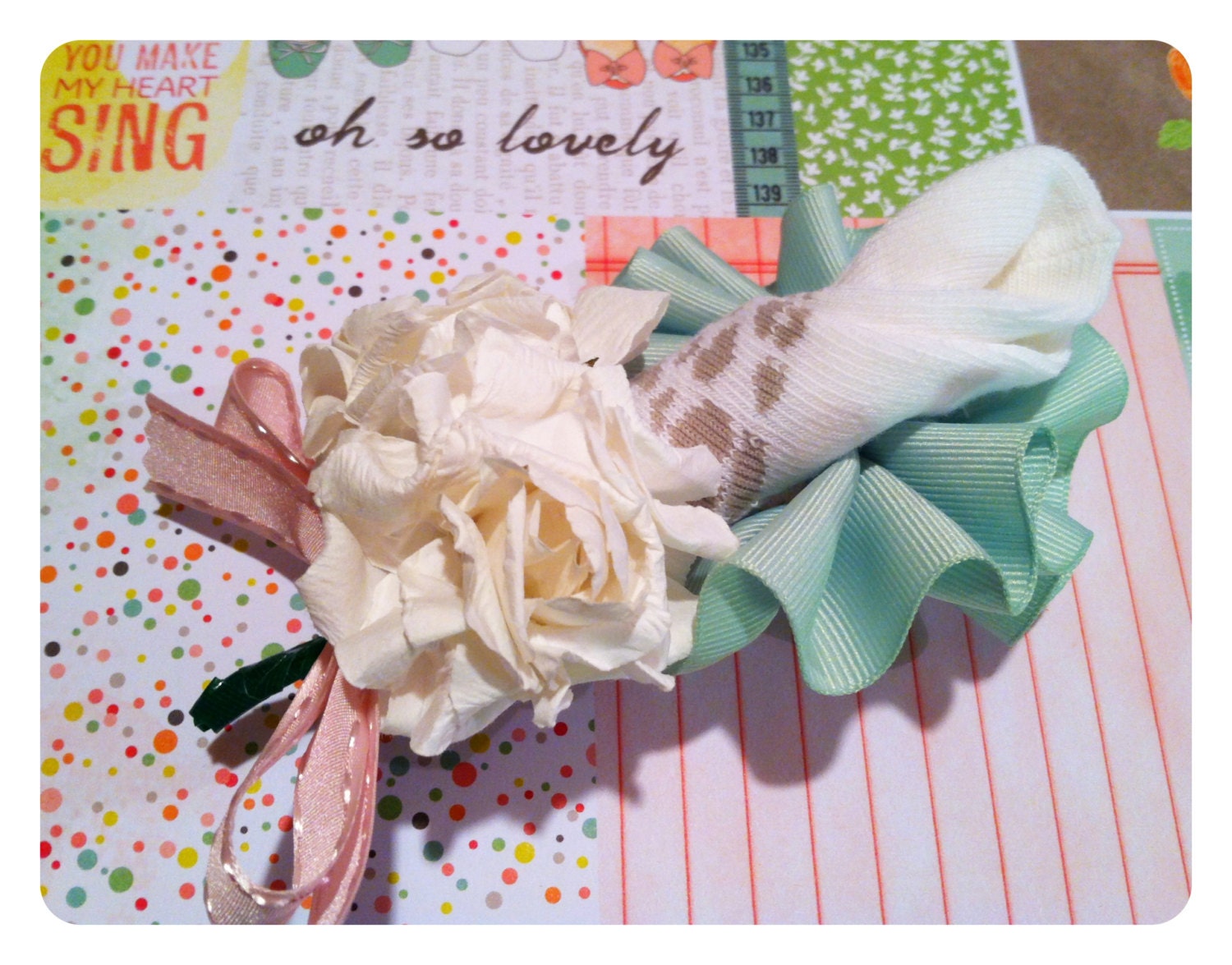Baby Bootie Corsages