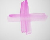 graphic watercolor in pink