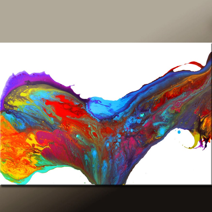 Abstract Canvas Art Painting 36x24 Original Modern Contemporary Paintings by Destiny Womack - dWo - Leaps & Bounds