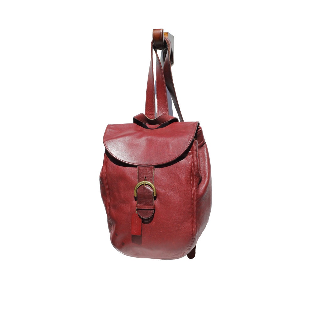 Spanish Tile Red Coach Backpack