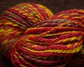 Muted Jewels Handspun Yarn Worsted Weight  194 yards Romney Fiber