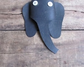 SALE // SALE // vintage c. 1950s ELEPHANT neckerchief slide // handmade camp craft