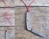 vintage c. 1960s pocket knife charm necklace
