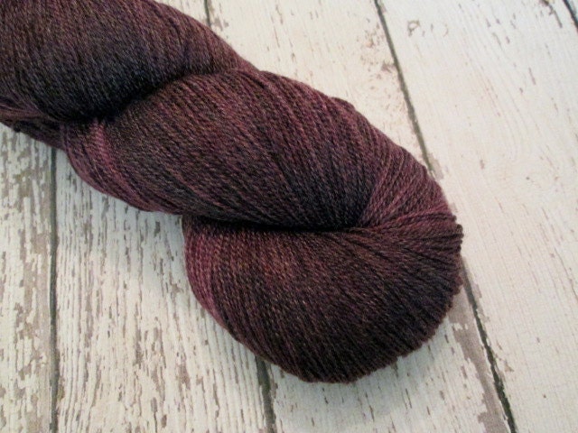 Hand Painted Falkland Merino Bamboo Lace Yarn, 875 yards/ 100 grams