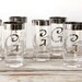 Set of Cocktail Glasses with Monogram "G" (Set of 8)
