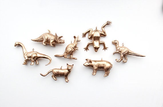 Gold Kangaroo Necklace Charm