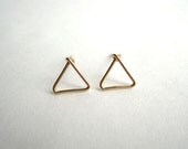 triangle post earrings