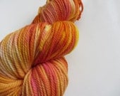 Marigold.  Handpainted Merino Yarn 3 ply Worsted Weight
