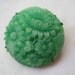 RESERVED Vintage Asian Brooch - Carved Green Brooch