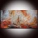Original Red Large Painting, Abstract Painting Textured , Textured Original Painting, Orange Red Painting by Andrada - 30x60