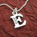 NEW - custom initial with date graduation necklace - hand stamped sterling silver