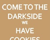 Come to the Darkside Poster Print 8x12 Keep Calm and Carry On Spoof