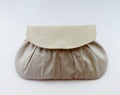 Wedding Purse, Linen Clutch, Small Handbag, Bridal Accessory