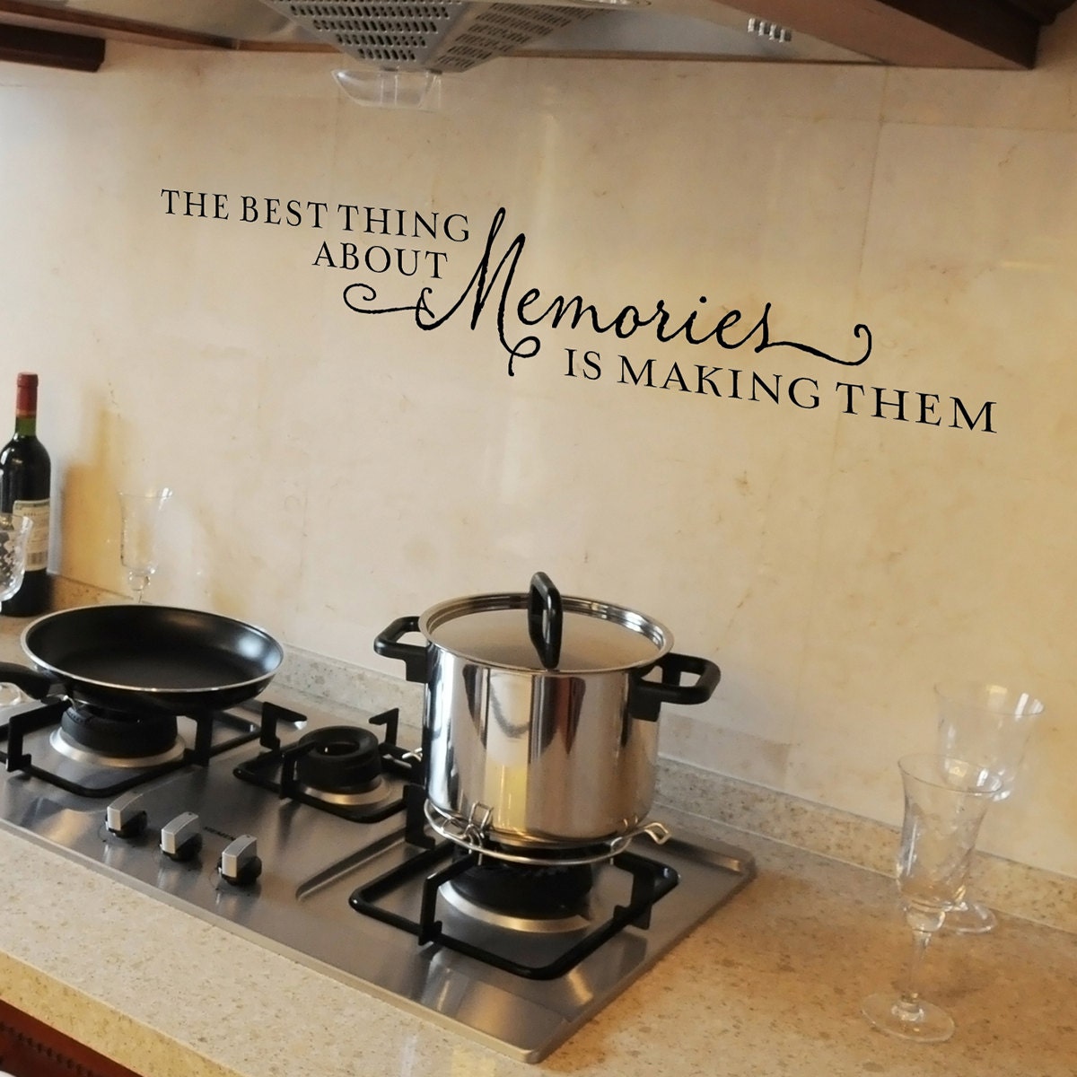 The best thing about memories is making them - vinyl wall decal lettering art design