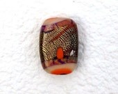 Orange Polymer Clay Bead