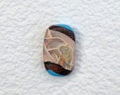 Turquoise Polymer Clay Bead