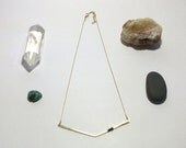 Hammered Chevron Necklace
