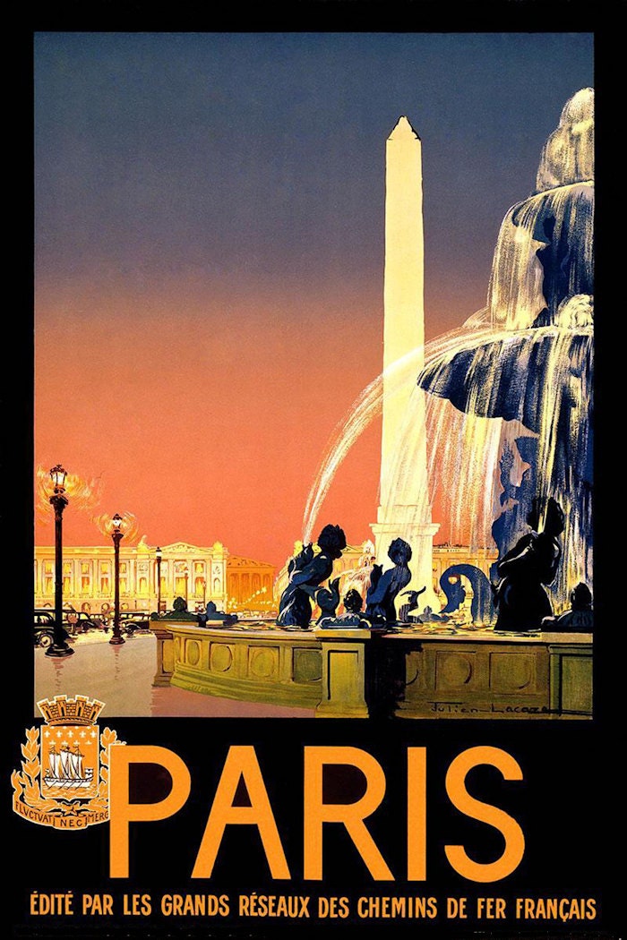 Paris France Refrigerator Magnet - FREE US SHIPPING