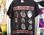 ALICE IN CHAINS // Vintage 90s Grunge Heart Concert Shirt, M