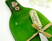 Green Recycled Flattened Bottle Tray - Eco Friendly Home Decor Platter
