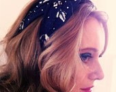 Vintage Blue Claw Fascinator Flapper Hat