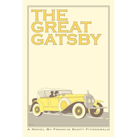 Poster The Great Gatsby retro print