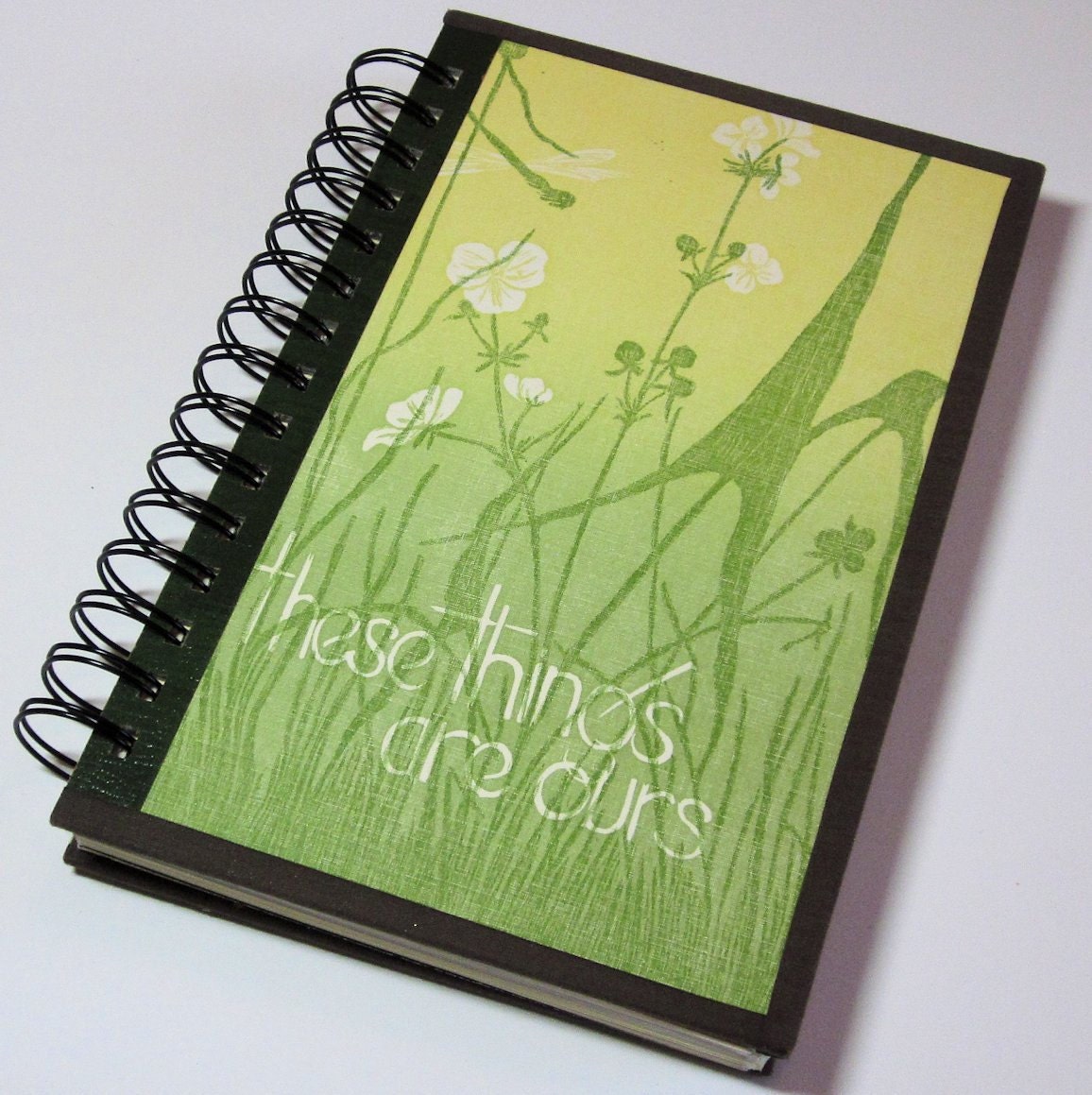 Gwen Frostic Recycled Journal from These Things are Ours Poem Book