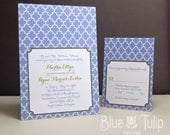 Quatrefoil Wedding Invitation