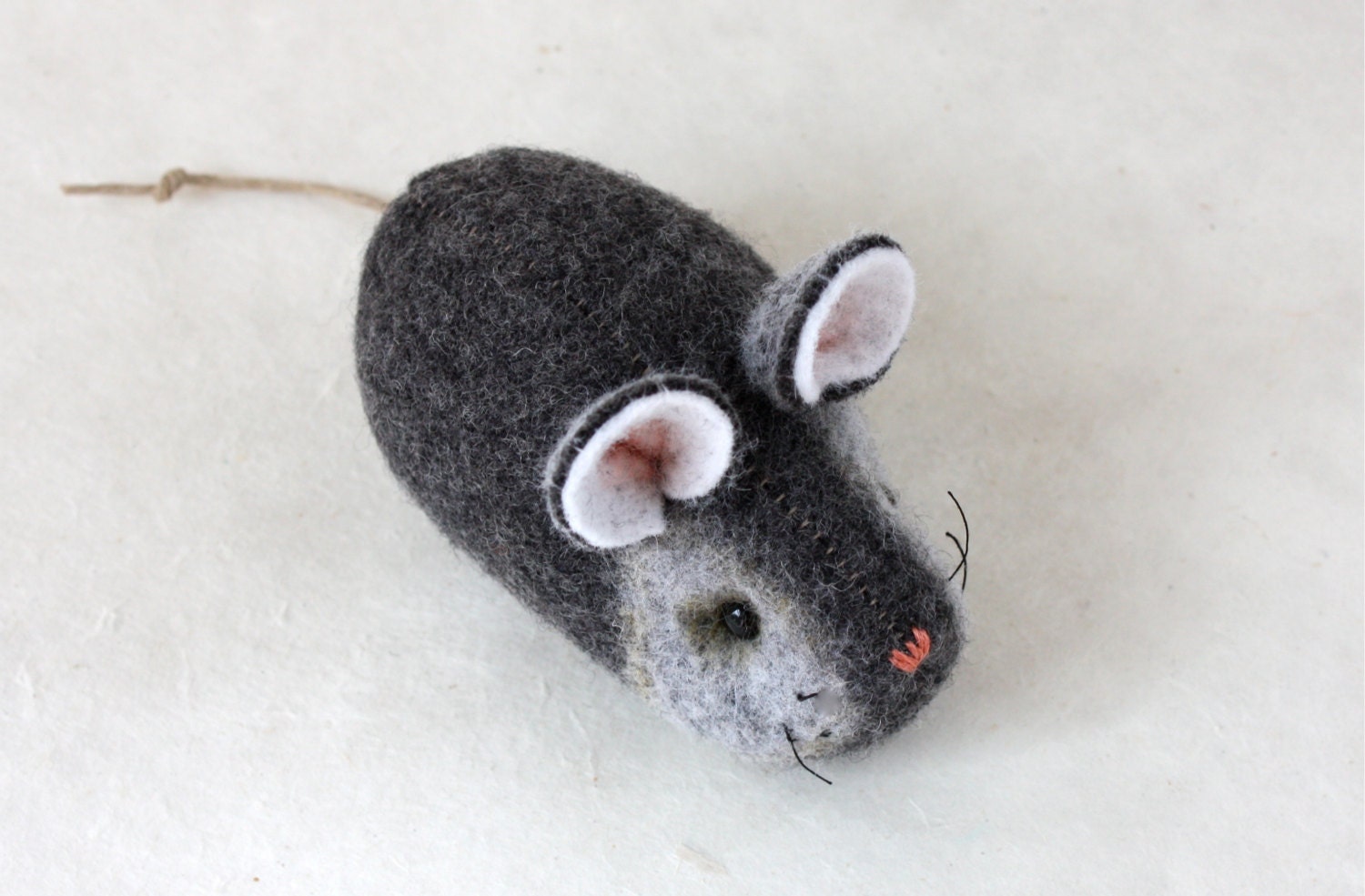 Mouse Plush Wool - Pocket Mouse - Everyday Gray