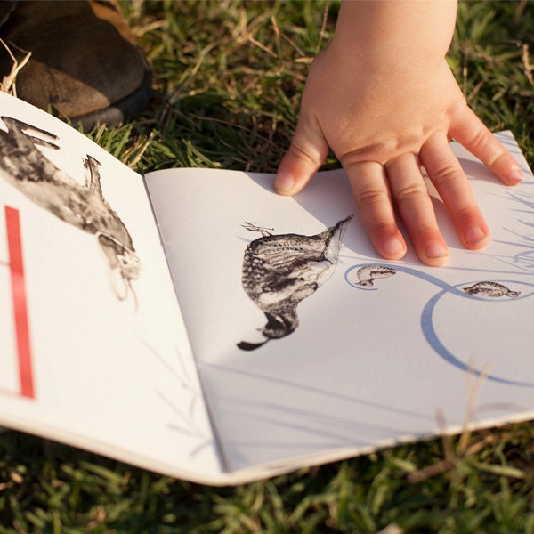 Alphabet ABC book-  Hand bound, Illustrated in water colour, pen and ink.