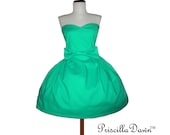 CUSTOM in YOUR size Ladylike Bow Teaparty Dress ANY Color