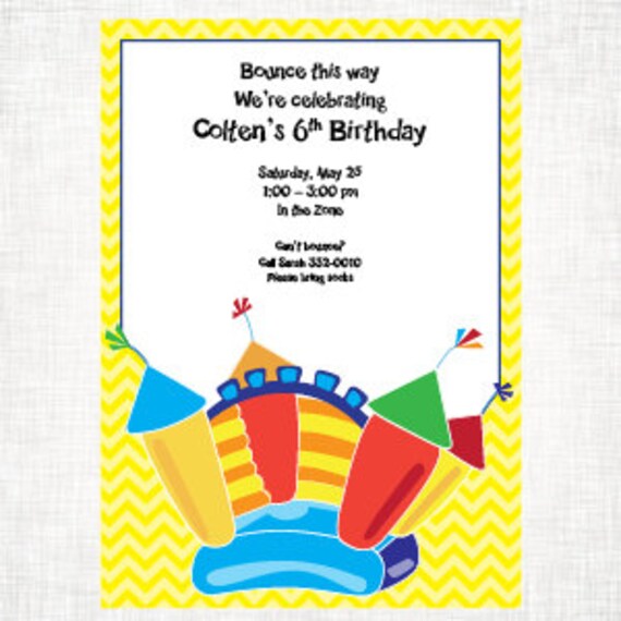 Bounce House Party Printable Collection Il_570xn