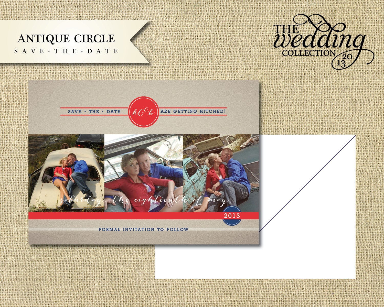NEW 2013 - Antique Circle, Save-The-Date