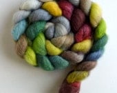 BFL Wool Roving - Hand Painted Spinning or Felting Fiber, Lakeside
