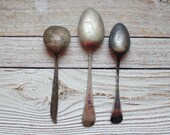 Three Antique Spoons - Vintage