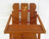 Vintage Doll High Chair Wood Decal - vintagejane