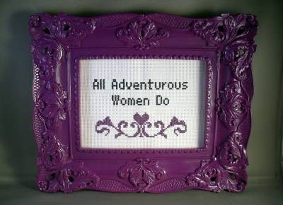 PDF/JPEG All Adventurous Women Do - Girls Quote (Pattern)