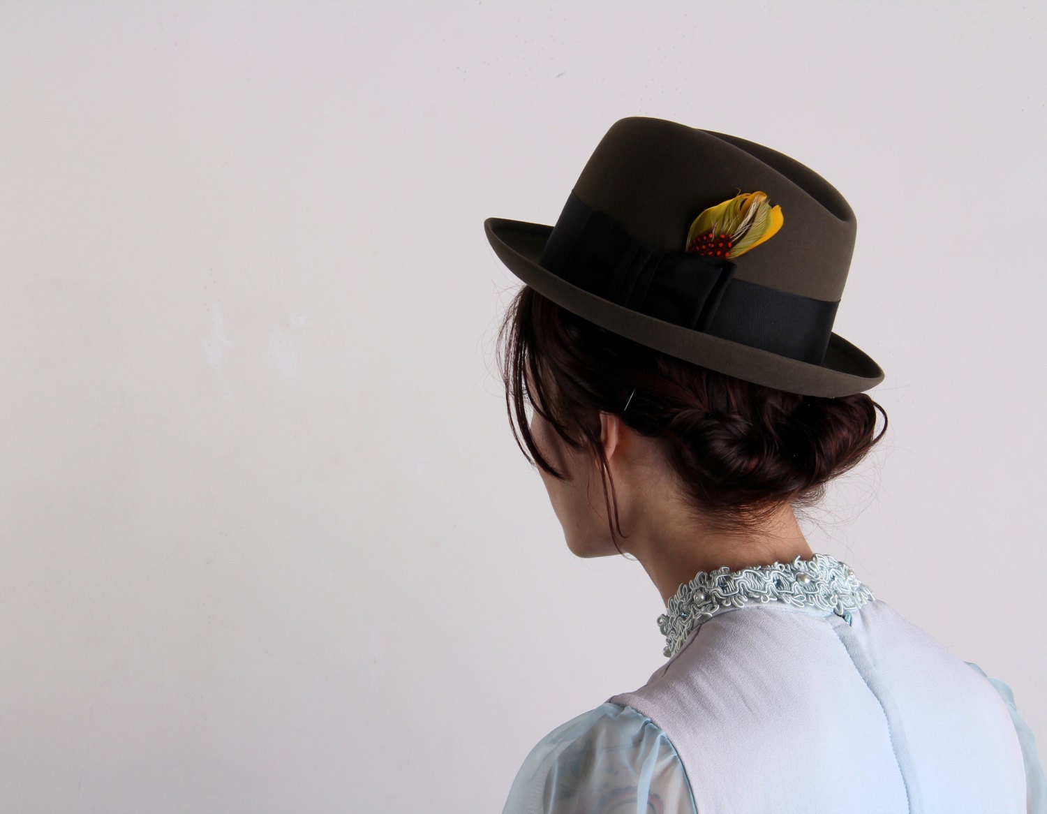 Vintage Fedora . 1950s . SAKS 5th AVE Brand NOS