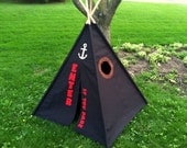 Teepee, Kids Teepee, Canvas, 6 Foot Poles, Pirate Hideout