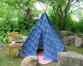 Kids Tent, Teepee, Tipi, Wigwam, Monster Fabric, 6 Foot Poles Included, READY TO SHIP