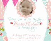 Seen on Babble.com and CupcakeMAG DIY Printable Shabby and Vintage Invitation- Greyson Design