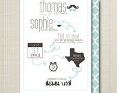 custom wedding invitation - pictogram.