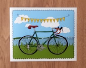 bicycle portrait - custom art