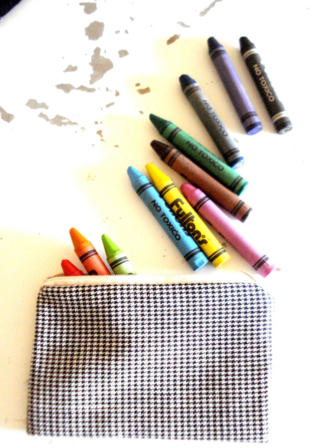 Black and white gingham Case