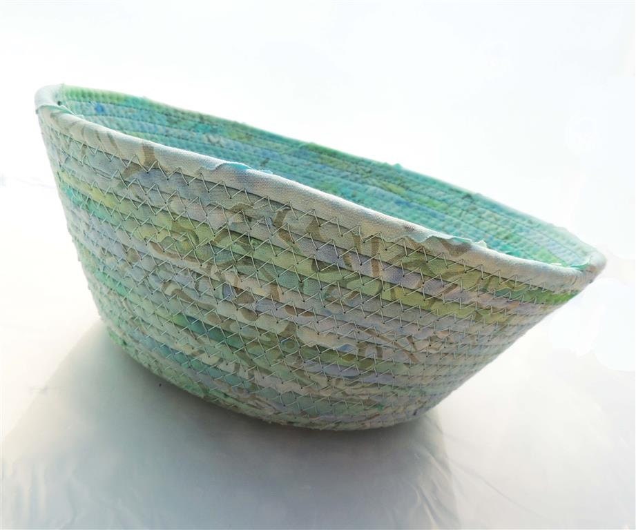 Large Pistachio Over Blue Bowl