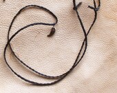 Raccoon claw necklace - real raccoon claw on hand-braided adjustable cord in black, natural, or red-brown