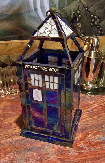 Doctor Who Inspired TARDIS Mosaic Lantern - Timey Wimey Limited Edition